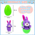 12PCS Filled Easter Eggs with Animal Finger Puppets Inside, Prefilled Easter Eggs for Easter Eggs Hunt, Easter Basket