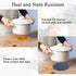 SHACOS 8 Inches Trivets for Hot Dishes - 4 Pieces Cotton Mats for Kitchen Countertops and Heat-Resistant Pot Holders