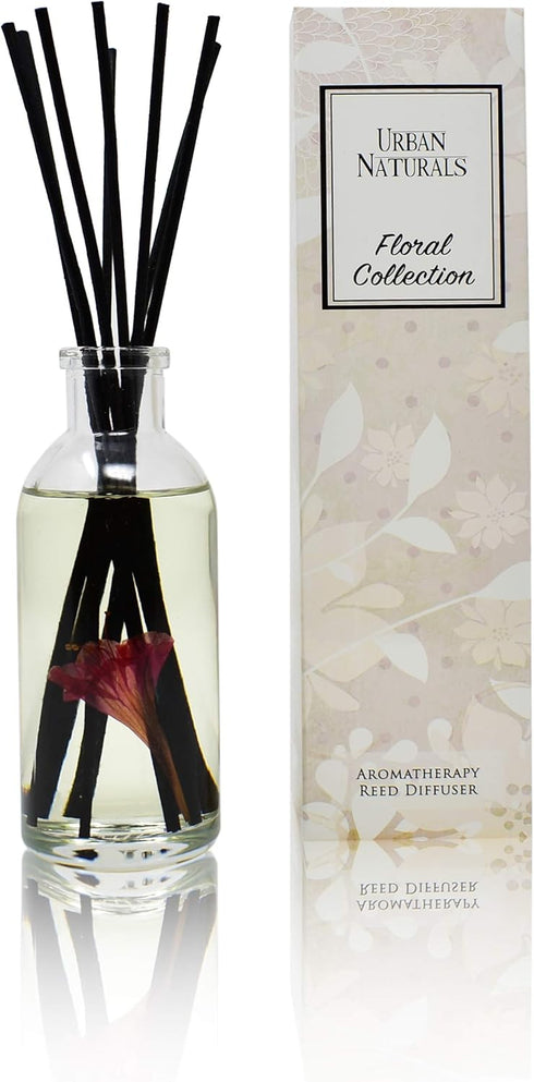 Urban Naturals Honeysuckle & Jasmine Reed Diffuser Oil Set - Long Lasting Air Freshener Made in USA