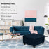 NeColorLife Square Ottoman Cover Large,Stretch Square Ottoman Covers Slipcover,Knitted Jacquard Cover for Storage