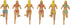 NPW Bosom Buddies Cocktail/Wine Glass Markers - 6-Count