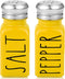 Yellow Salt and Pepper Shakers Set by Brighter Barns, Cute Glass Shakers, Yellow Kitchen Decor for Home Restaurants
