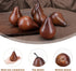 6PCS Fake Brown Pear Artificial Lifelike Fake Fruits Decorative for Kitchen Party Home Ornament House Table Faux Fruit