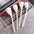 KALLORY 4pcs Toilet Brush Set - White Soft Swab Toilet Bowl Mop, Scrubber Cleaning Brush for Home Washroom