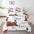 Set Set Set Set 1 Feelyou Cartoon Car Bedding Kids Train Comforter Boys Girls Choo-Choo Rail Roads Tracks Decor