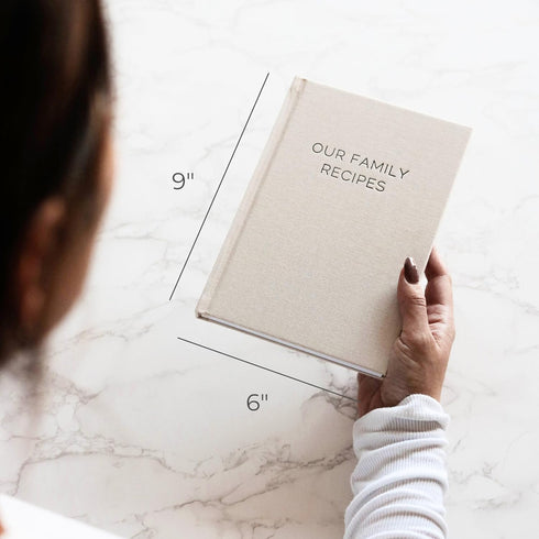 Blank Recipe Book To Write In Your Own Recipes - Family Cookbook Journal with Templates