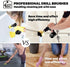 Holikme Drill Brush Attachments Set, Power Scrubber Brush with Extend Long Attachment All Purpose Clean for Grout, Tiles, Sinks, Bathtub, Bathroom, Kitchen by Holikme