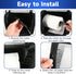 Homakover Toilet Paper Towel Holder, Hanging Paper Towel Dispenser with Transparent Cover, Easy to Tear Papers