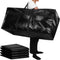 Windyun 4 Pcs Extra Large Heavy Duty Storage Bags - XL Moving Bags Totes for Travel Clothes Bedding Supplies (Black, 57