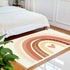 JBNJANKDAV Multi3, 90x150cm Boho Rug Scandinavian Nursery Rainbow Print for Playroom with Neutral Area Carpet Patio