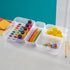 Sterilite 13538608 Narrow Storage Trays, Clear, 24 Pack with Sturdy Banded Rim for Organizing