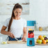 Portable Blender, Mini Personal Blender Bottles for Shakes and Smoothies, USB-C Rechargeable Cordless Electric Juicer