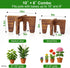 Counter 10") Plant Stand Indoor Outdoor, Plant Holder Sturdy Single Flower Pot Stand Planter Stand Stool Display