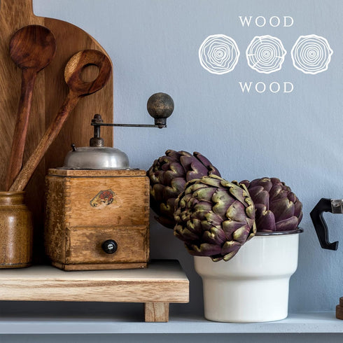 Counter Display(9 6 Inch,Natural) Nuogo Wood Riser Tray Soap, Stand Soap Tray for Kitchen Sink, Wood Pedestal