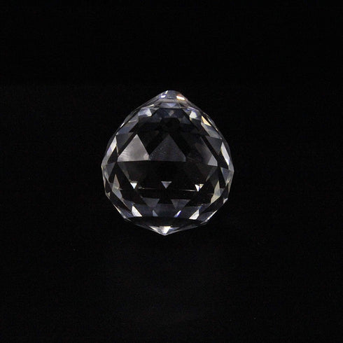 30MM Pack 10pc (30mm) Clear Glass Crystal Prism Pendat Suncatcher Chandelier Parts Lamp Light Pendants Balls Drops