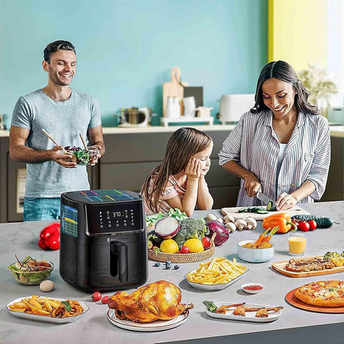 Air Fryer Accessories Cook Times, Magnetic Cheat Sheet Set, Quick Reference Guide for Cooking and Frying