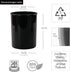 Reston Lloyd Small Utensil Holders, 3-Piece Small Set, Multipurpose Cookware Storage Crock, Kitchen Countertop & Office Desk Organization, Durable & Food Safe BPA-Free Plastic, Black