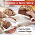 CAKETIME Mini Loaf Pans, Silicone Mini Bread Loaf Pans with Metal Reinforced Frame, 2 Pack for Baking, Confetti