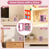 Pawnoc 60pcs Mini Bookshelf, with Mini Books, Plant Flowers, and Tweezers, Anxiety Bookshelf for Book Lovers