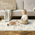 Capslpad Abstract Washable Runner Rug, 2x6 Light Beige Non-Slip for Hallway, Kitchen, Bedroom, Living Room