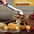 Stainless Steel Kitchen Tongs, 9 Pieces Cooking Tongs, Heavy Duty Metal Locking Tongs for BBQ and Salad
