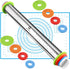 Rolling Pin and Pastry Baking Mat Set with Adjustable Thickness Rings, Stainless Steel Dough Roller for Baking (Blue)