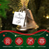 It's a Wonderful Life Inspired Christmas Angel Bell Ornament with Stainless Steel Angel Wing Charm