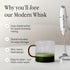 Morning Made Electric Matcha Whisk - Matcha Frother Alternative to Traditional Bamboo Whisk - Battery Operated Milk