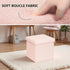 15in Small Storage Ottoman Foldable Sherpa Top Storage Bench,Foot Rest/Step Stool for Bedroom Dorm Entryway, Space