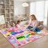 3x5 Kids Rug for Playroom Bedroom, Feet Educational ABC Area Rug for Classroom Nursery, Non-Slip Alphabet Learning