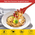 Spaghetti Spoon Pasta Fork, 11.2 Inch Silicone Strainer with Stainless Steel Handle, BPA Free (Red)