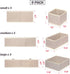 DIOMMELL 9 Pack Foldable Cloth Storage Box - Closet Organizer for Baby Clothes, Underwear, Bras, Socks, Beige