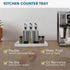 Bloss Counter Tray Set for Bathroom/Kitchen: 7.9" Silicone Tray for Soap, Sponge, and Jewelry