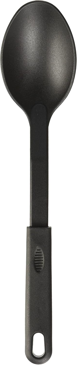 Winco NC-SS1 Nylon Solid Spoon, Black Medium