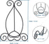 Iron Plate Stand for Display - 12 Inch Adjustable Black Tripod Display Stand for Plates, Pictures, Frames, Albums