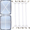 Premium Sheet Straps, 4 Pcs Adjustable Crisscross Fitted Sheet Clips, Heavy Duty for All Bedsheets, White