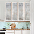 rabbitgoo Window Privacy Film, Frosted Bamboo Pattern, Removable UV Blocking Decorative Cling for Home, 23.6 in X 6.5
