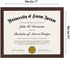 Americanflat 8.5x11 Diploma Frame with Shatter-Resistant Glass, Mahogany Document Frame