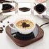 3 Settings, 54-Inch Coffee Mug Warmer with Auto Shut Off, Temperature Brown Wood Grain Design, Electric Beverage Heater