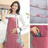V-shine Women Kitchen Apron with Adjustable Neck and Hand Wipe Pockets for Cooking Baking