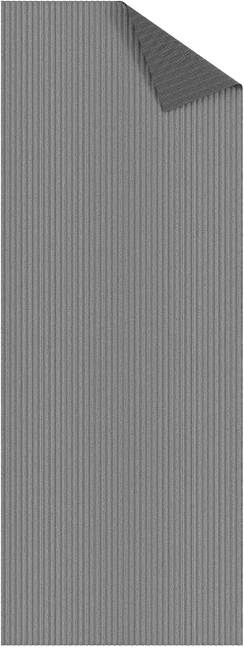 Solid Design Non-Slip Rubberback 2x4 Indoor/Outdoor Area Rug for Entryway, Kitchen, Living Room, Garage, 2' x 4', Gray