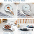 Hand Painted 5.5" Ceramic Spoon Rest, Blue Pattern Utensil Holder for Stove Top, Great Cooking Gifts