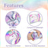 Unibyby 30" 50", Unicorn Hooded Towel, Unicorn Beach Towel for Girls x Pink Rainbow Microfiber Absorbent Quick Dry Bath