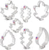 Ann Clark Cookie Cutters Fall Leaves - 7-Pc. Set Made in the USA, Oak, Teardrop, and Maple Leaf Shapes