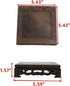 5.43" 5.43" Wooden Display Stand Base x Square Wood Carved Pedestal Oriental Style Home Decoration for Vase, Flower
