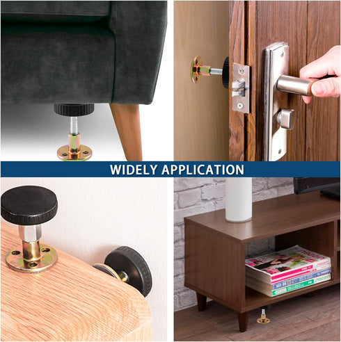 4 (30-42mm/ 1.18"-1.65") Litoexpe Pcs Adjustable Threaded Bed Frame Anti-Shake Tool, Headboard Stoppers Bedside Anti