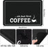 Queekay Coffee Bar Mat 24" x 16", Absorbent Dish Drying Mat for Countertop, Coffee Pot Accessories
