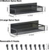 Magnetic Spice Rack for Refrigerator, 4 Pack Magnetic Shelf with Moveable 8 Hooks, Kitchen Organization