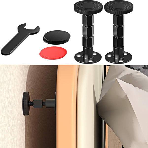 2PCS Adjustable Threaded Bed Frame Anti-Shake Tool, Upgraded Headboard stoppers with Free