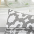 HWY 50 Grey Decorative Throw Pillow Cover 18x18 Inch (1 Piece) - Embroidered Cotton Cushion for Sofa, Living Room